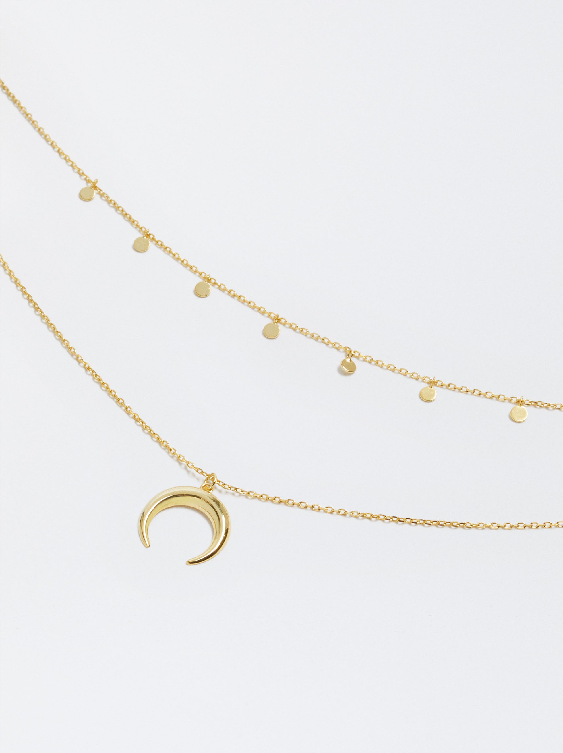 Collar Corto De Plata 925 Con Cuerno