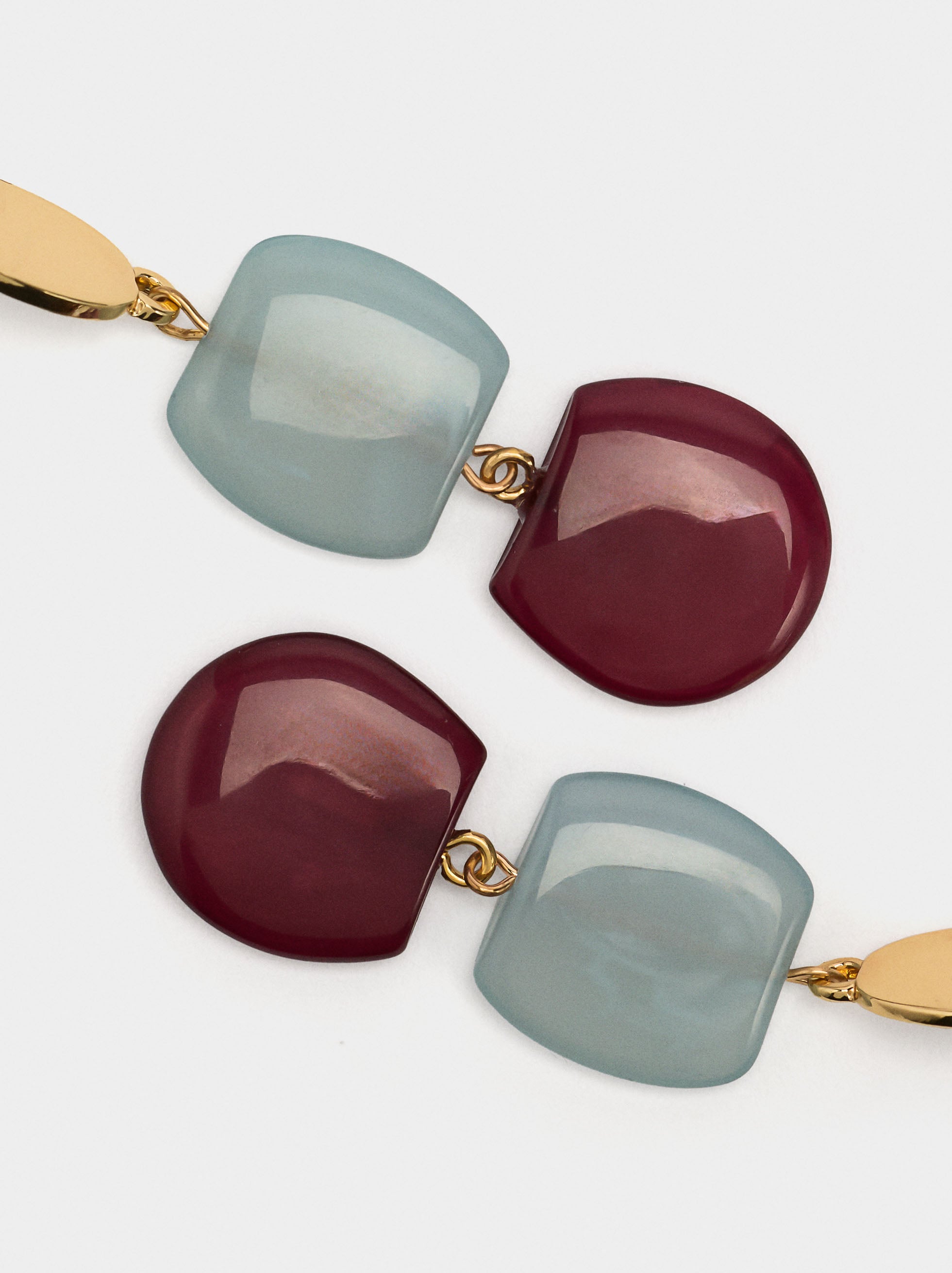 Pendientes Largos Efecto Piedra