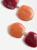 Aretes Largos Con Efecto Piedra