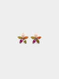 Pendientes Flor Con Resina