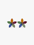 Pendientes Flor Con Resina