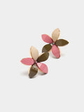Pendientes Flor Con Resina
