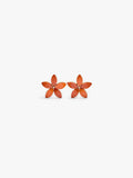 Pendientes Flor Con Resina