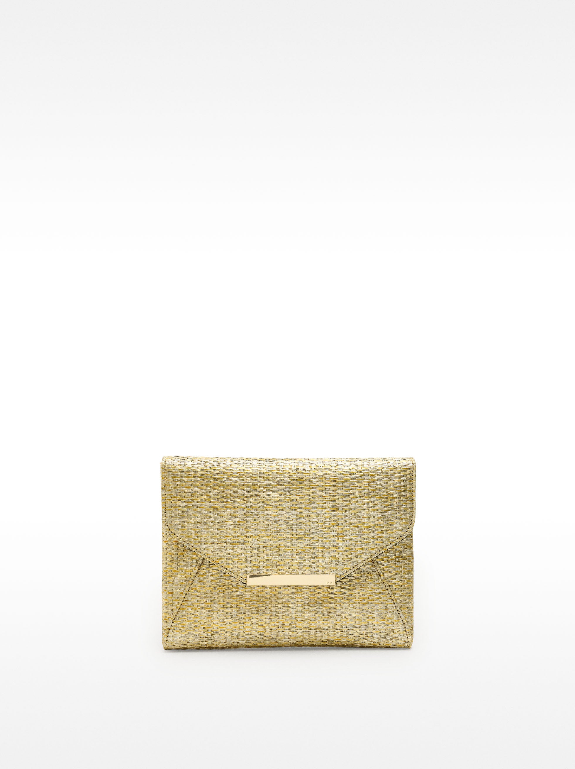 Bolso De Mano Efecto Paja
