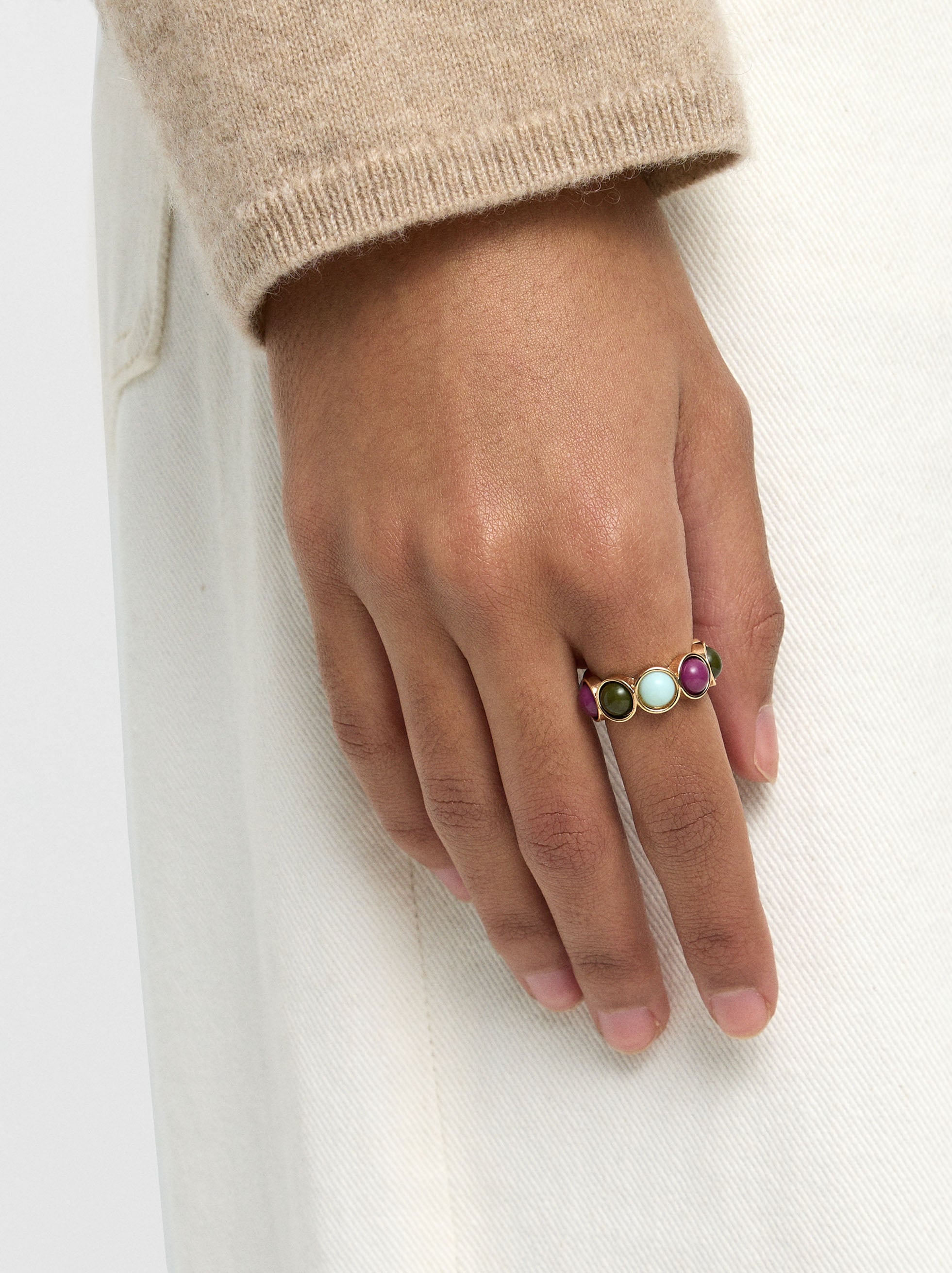 Anillo Multicolor De Resina