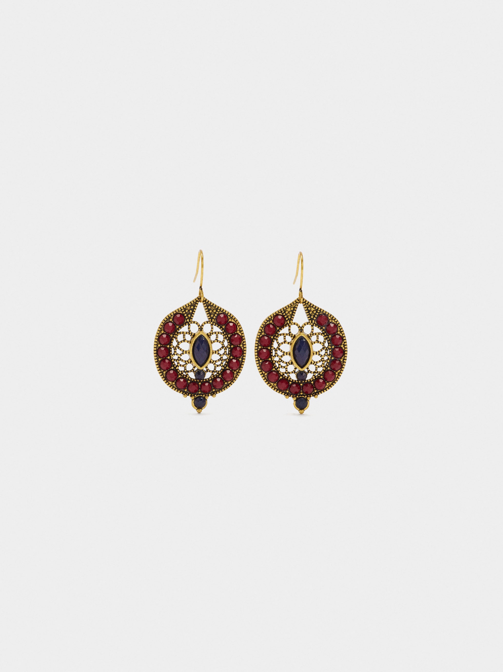 Pendientes Multicolor De Abalorios