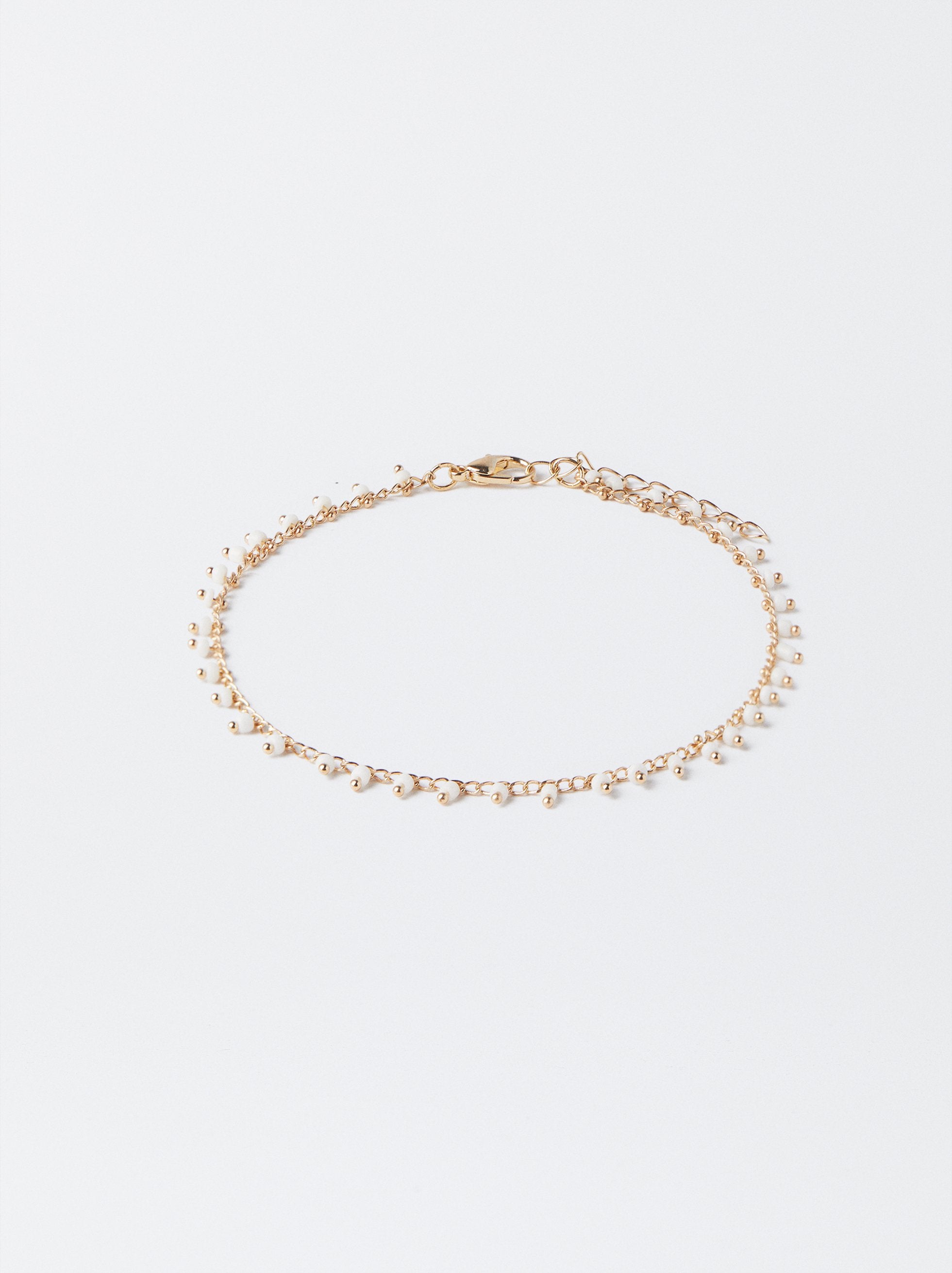 Pulsera Tobillera Con Abalorios