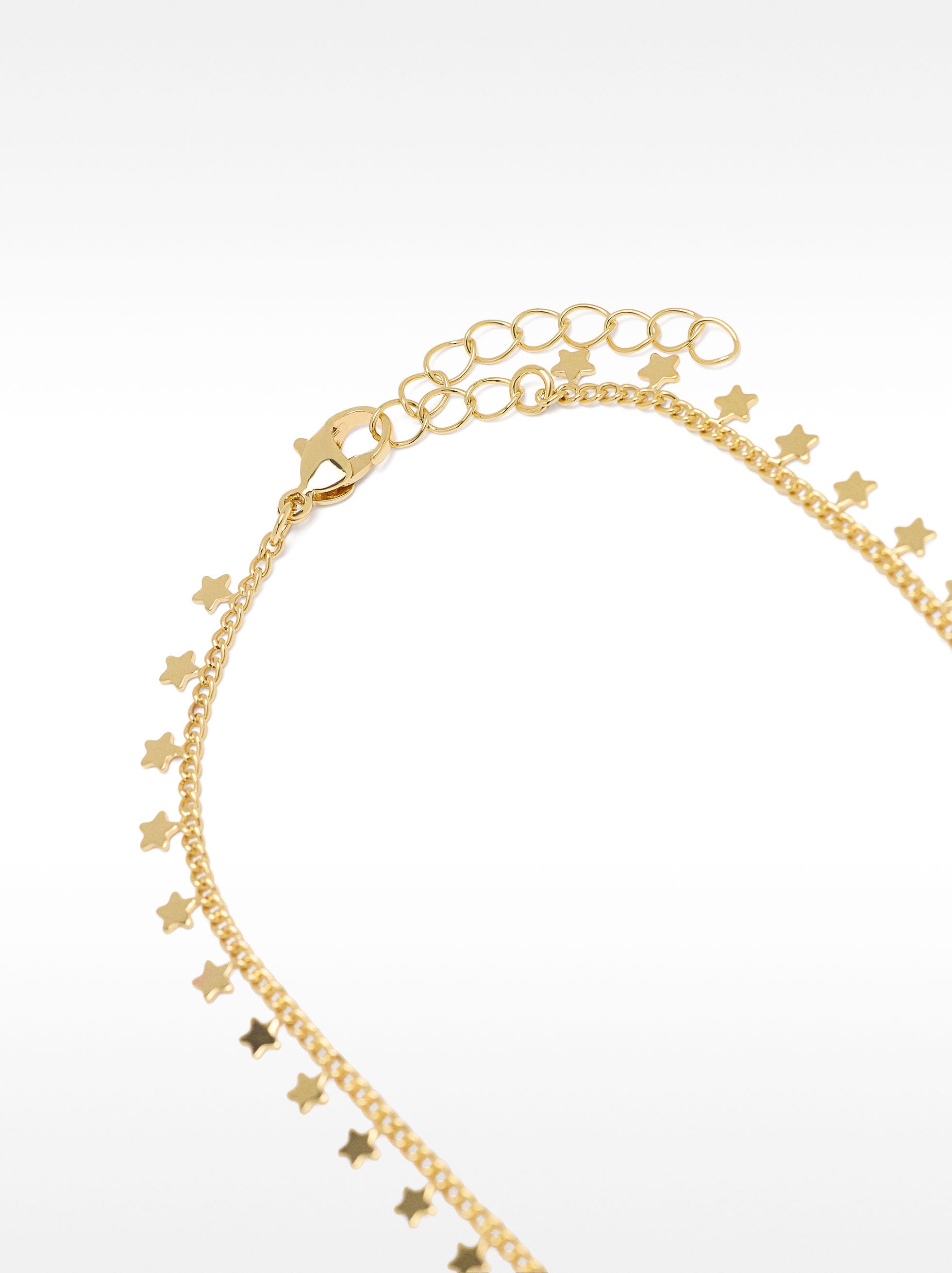 Collar Dorado Con Estrellas