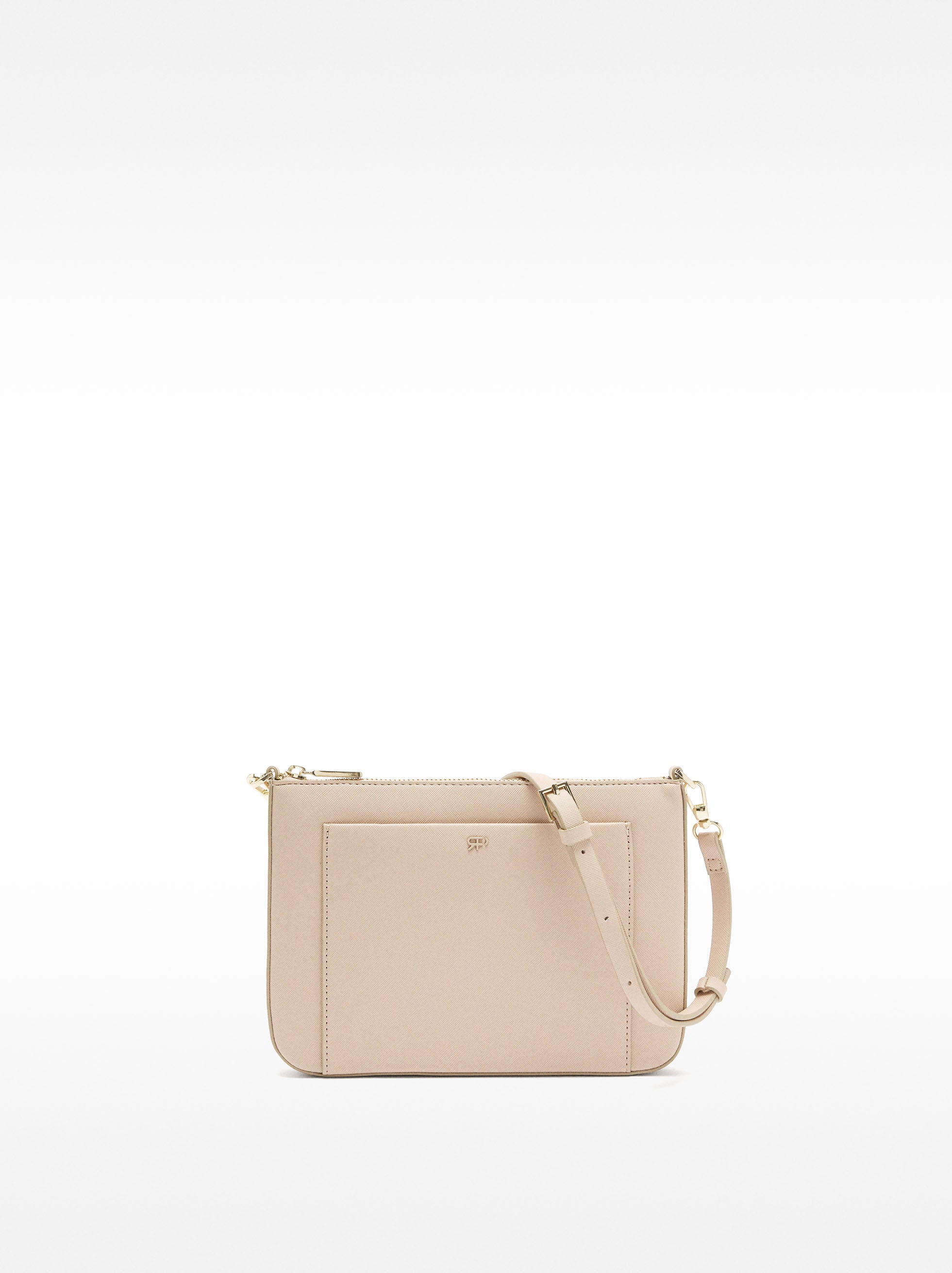 Bolso Bandolera Con Bolsillo Exterior