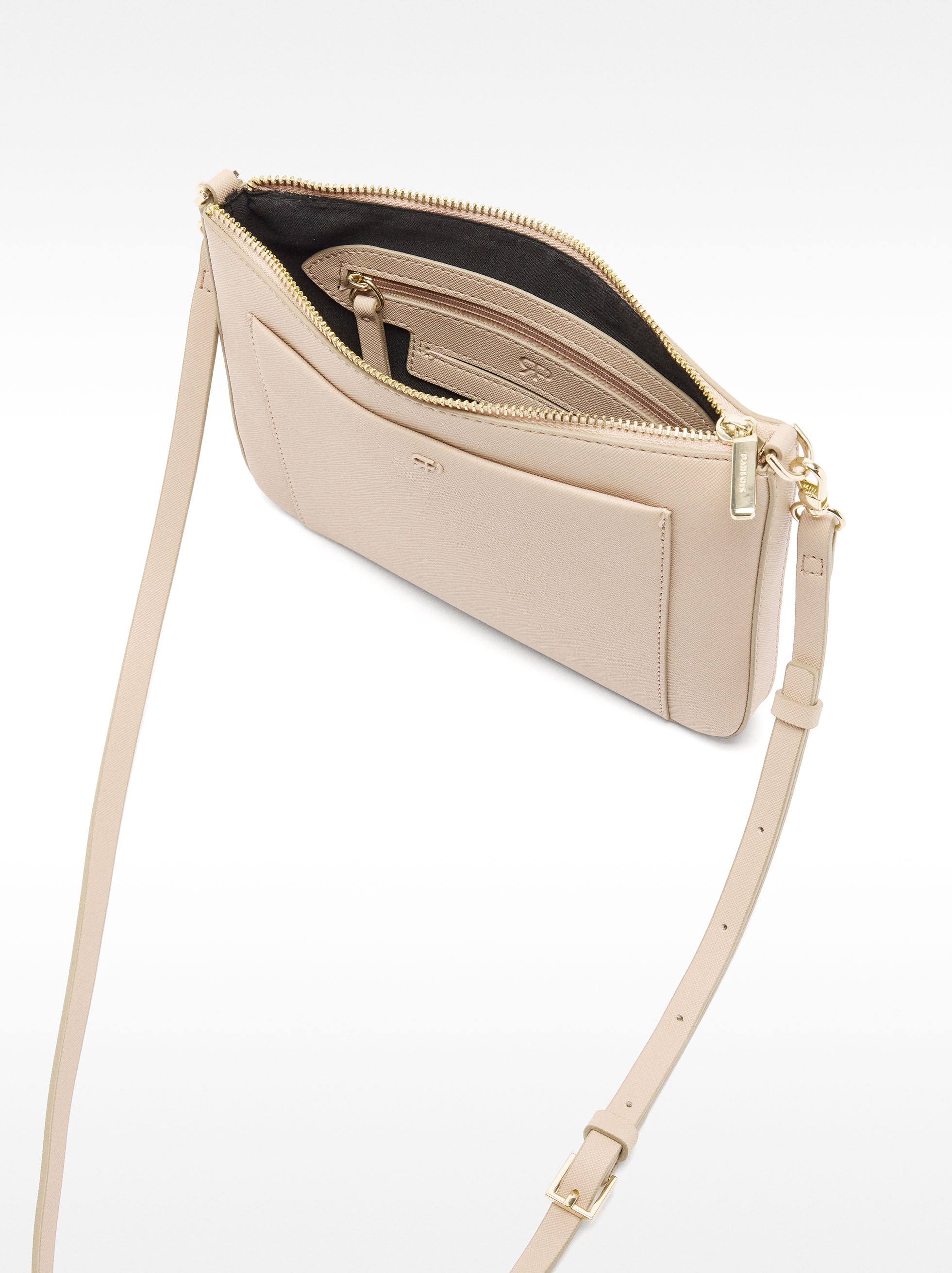 Bolso Bandolera Con Bolsillo Exterior