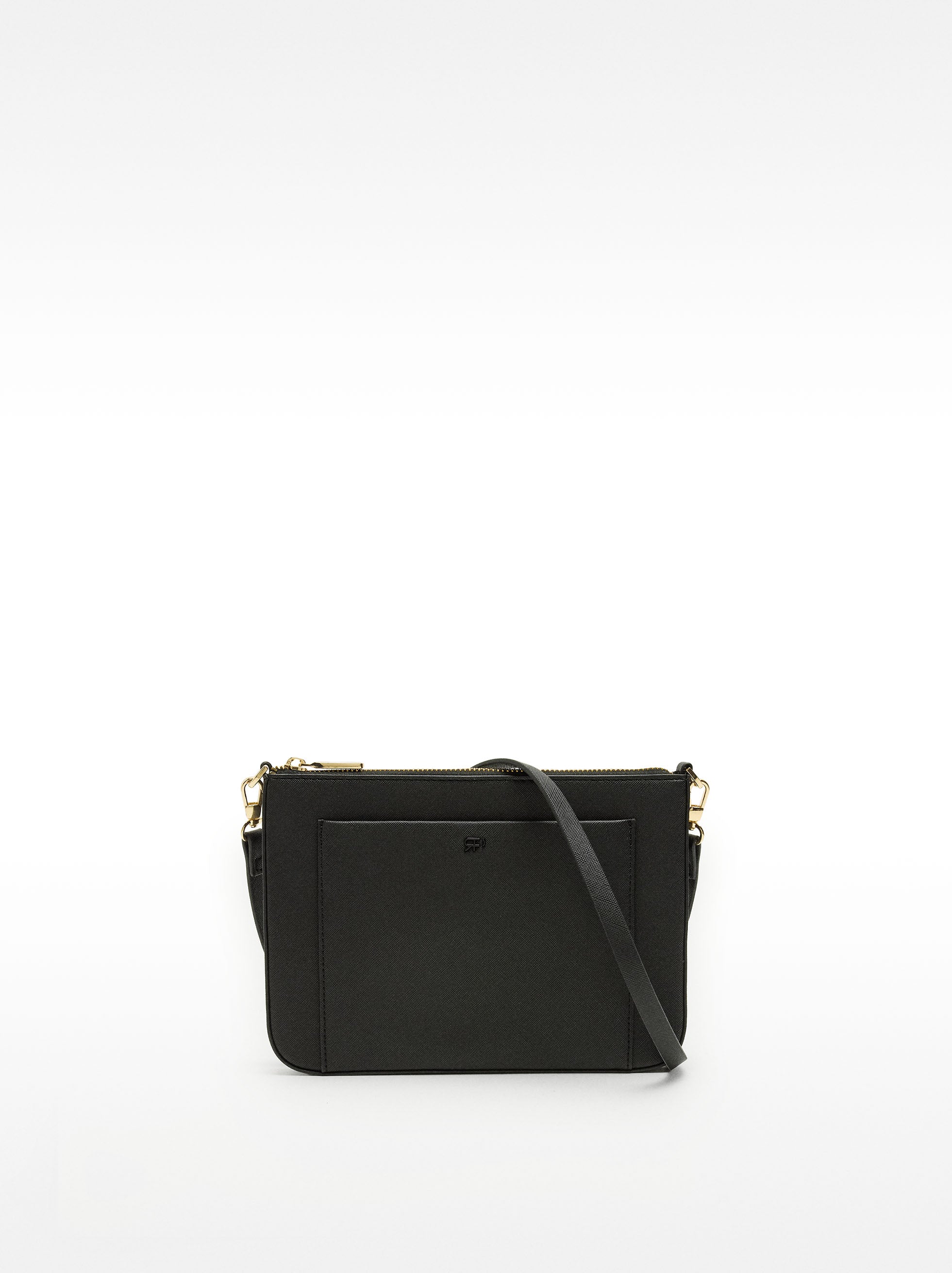 Bolso Bandolera Con Bolsillo Exterior