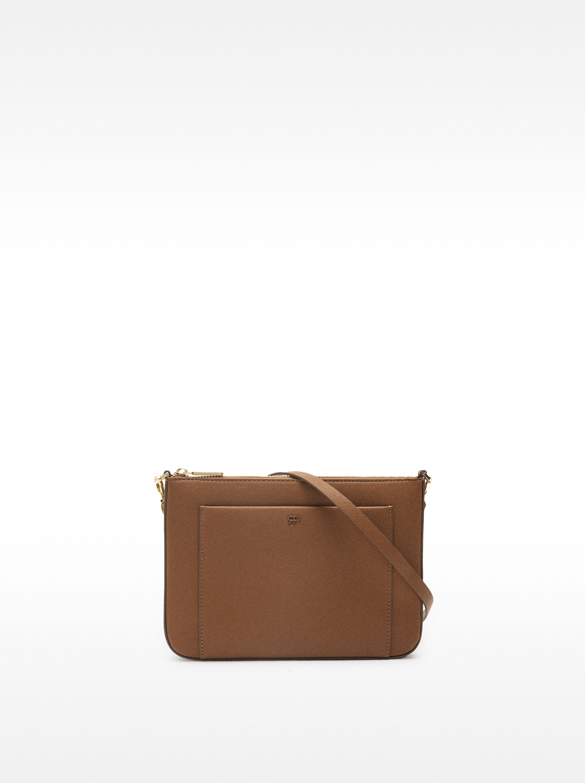 Bolso Bandolera Con Bolsillo Exterior