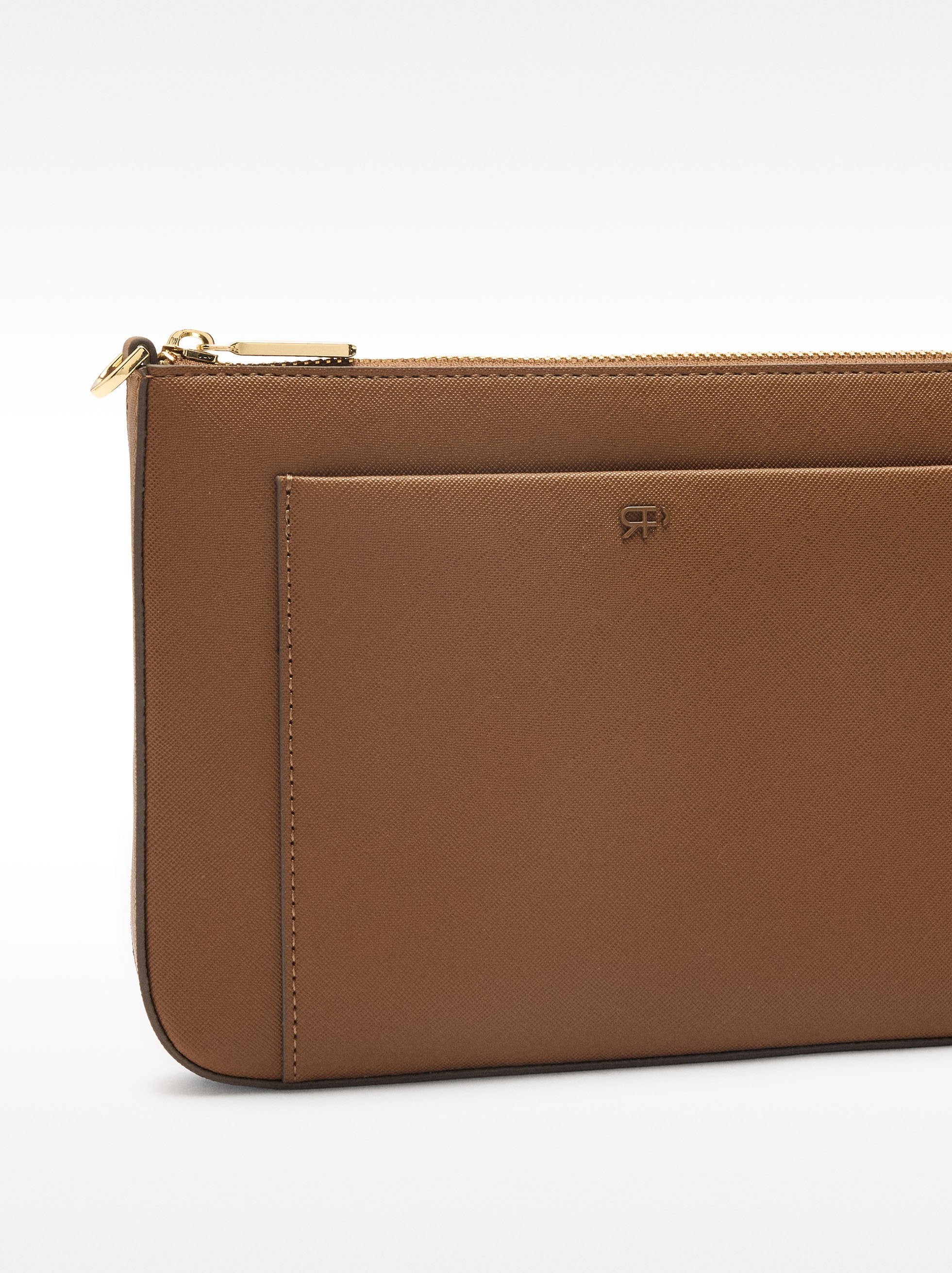 Bolso Bandolera Con Bolsillo Exterior