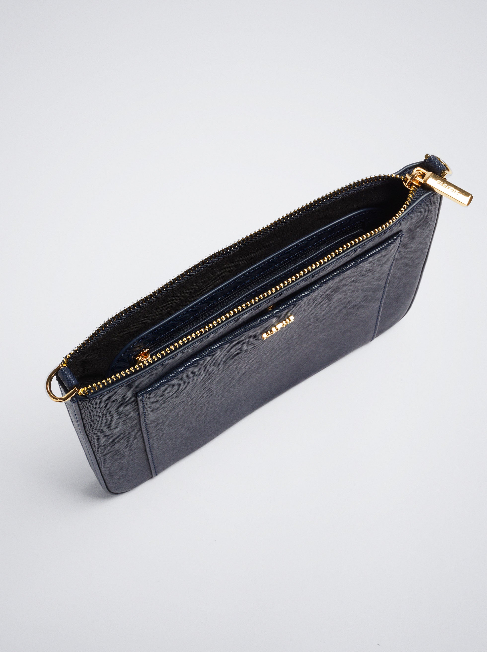 Cartera Bandolera Con Bolsillo Exterior