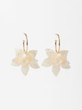 Aretes De Aro Con Flor