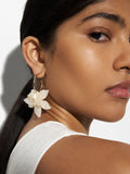 Aretes De Aro Con Flor