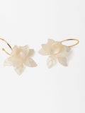 Aretes De Aro Con Flor