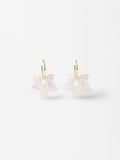 Aretes De Aro Con Flor