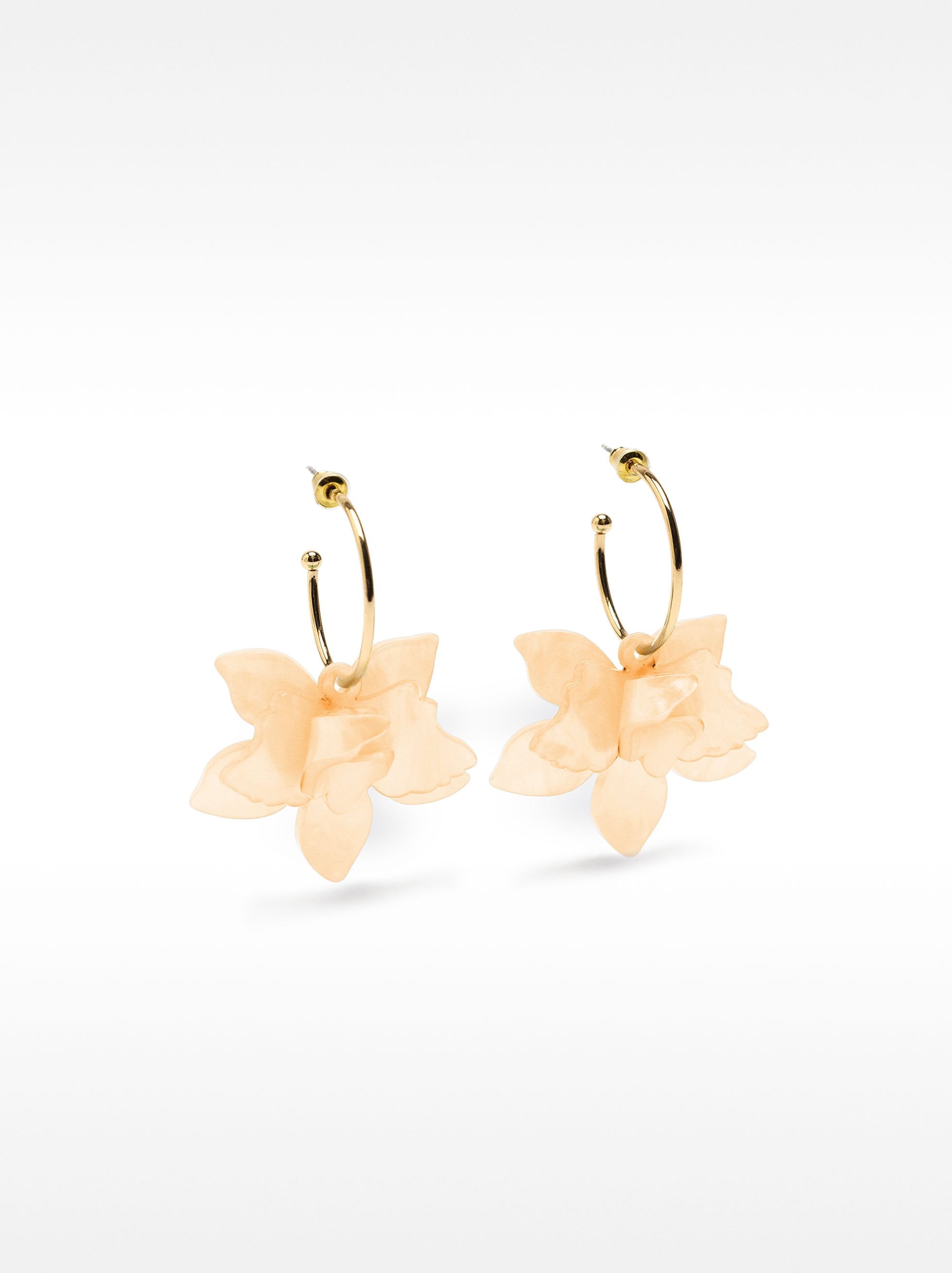 Aretes Abiertos Con Maxi Flor