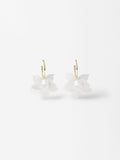 Aretes De Aro Con Flor