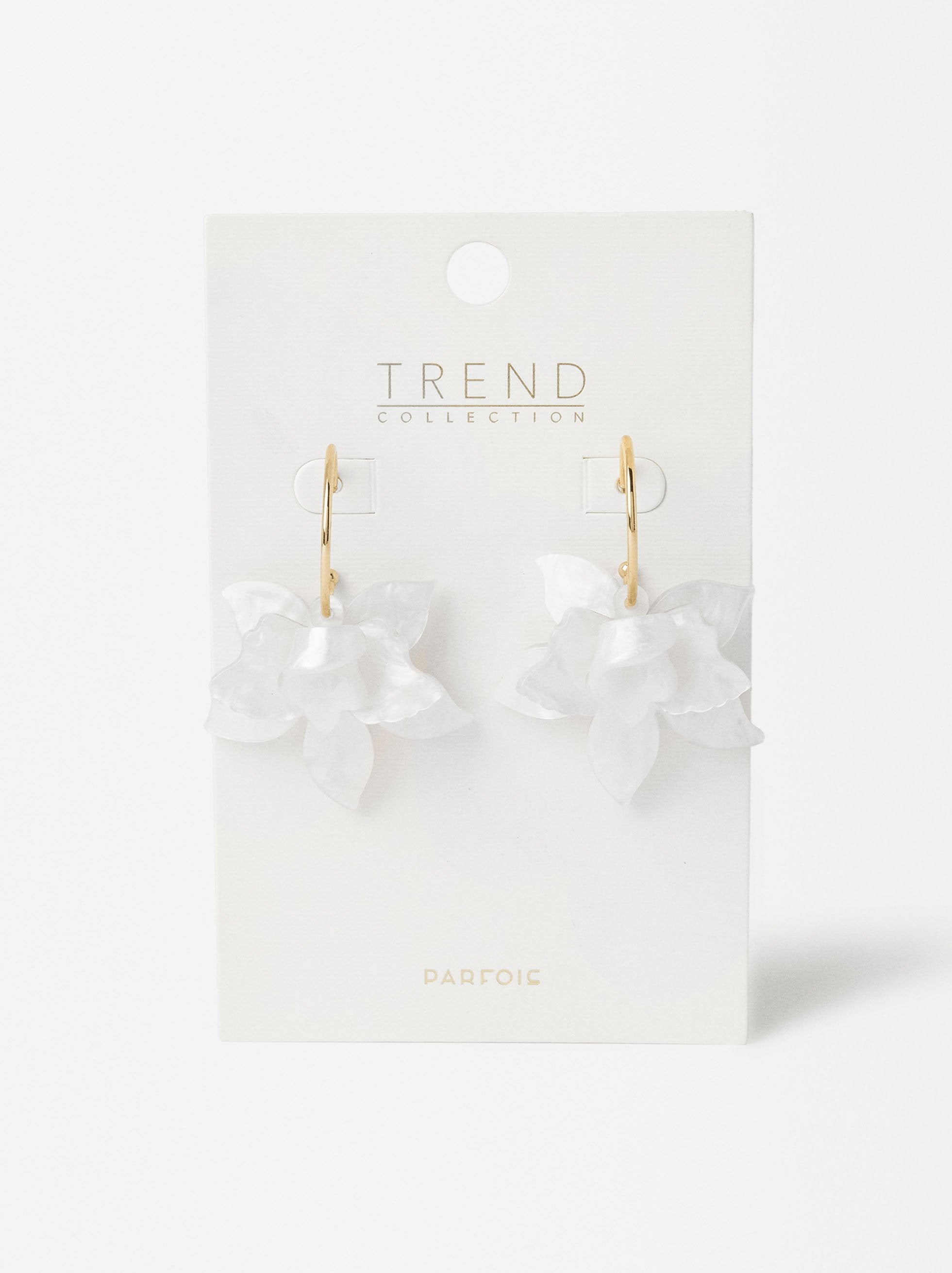 Aretes De Aro Con Flor