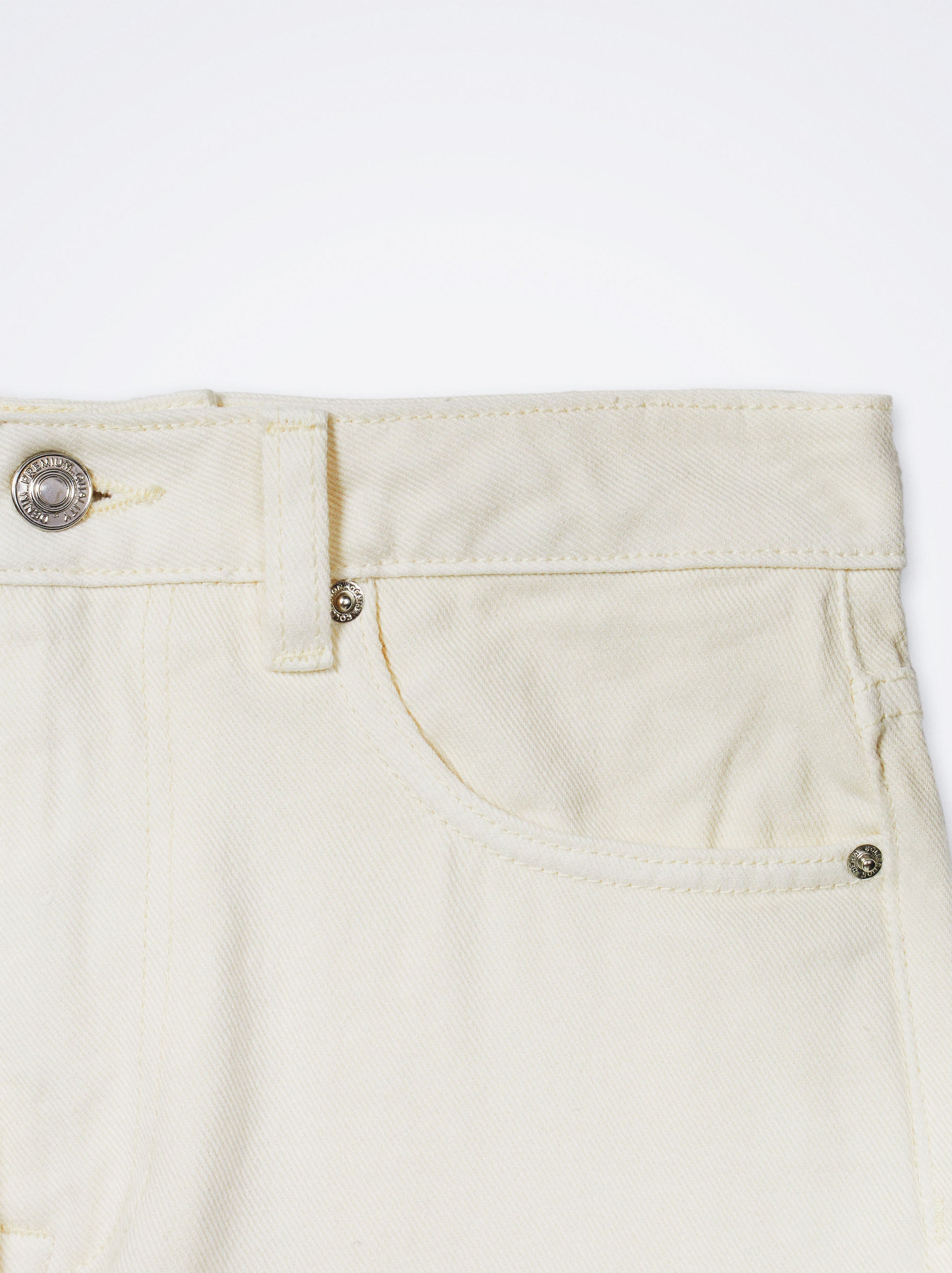 Pantalón De Denim Recto