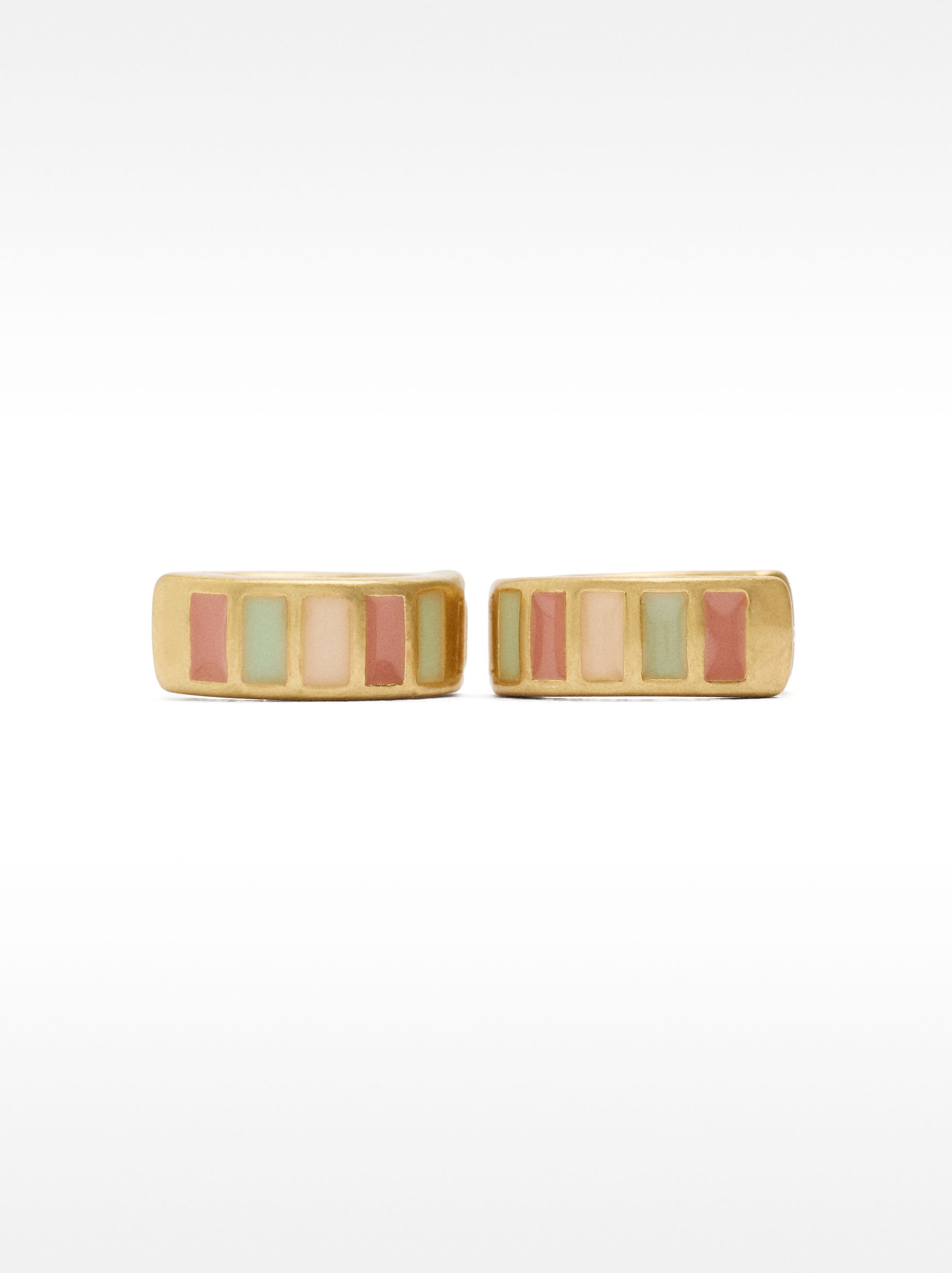 Aros De Esmalte Multicolor