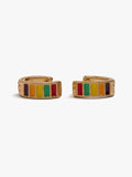 Aros Con Esmalte Multicolor