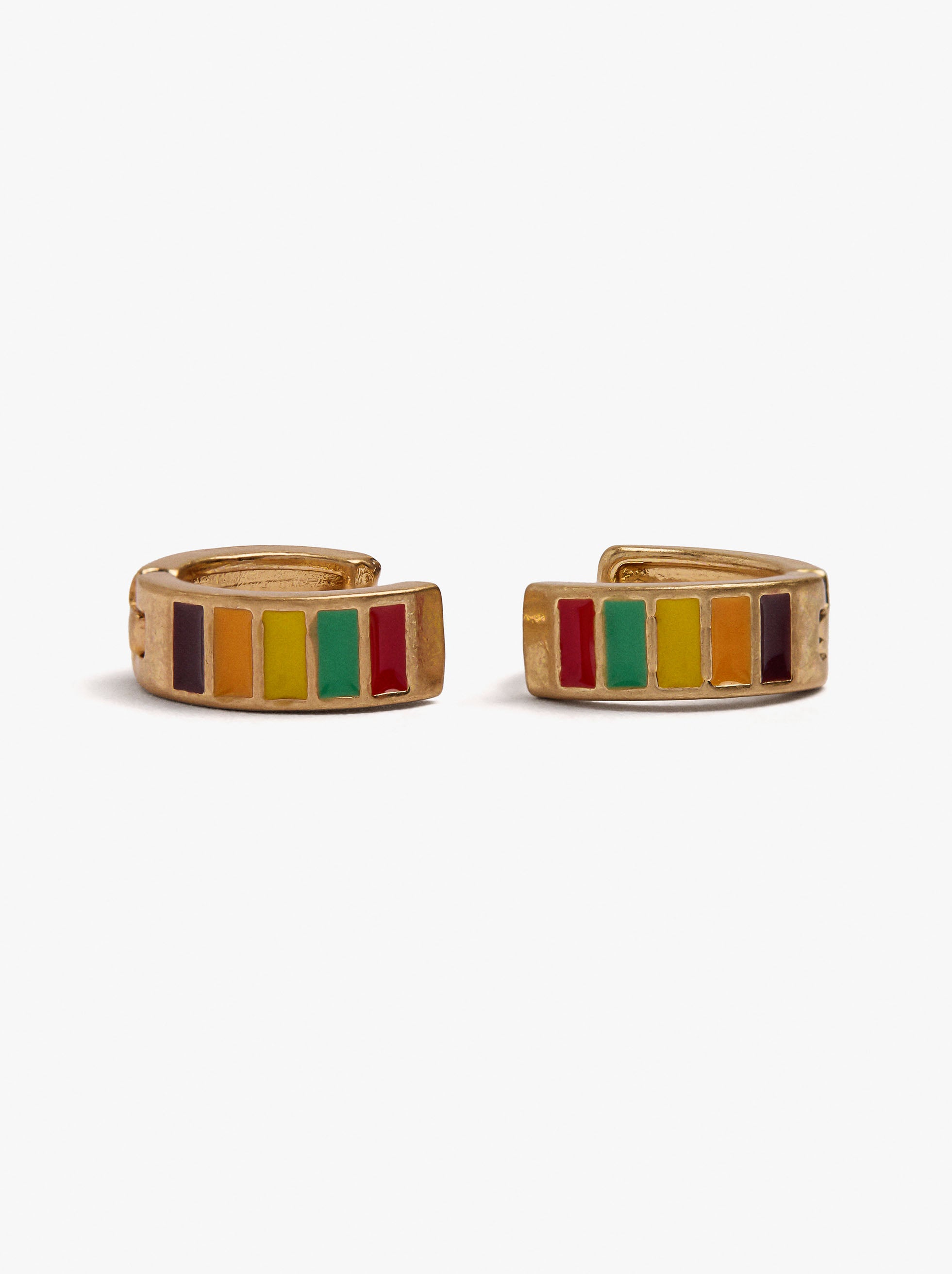 Aros Con Esmalte Multicolor