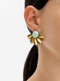 Pendientes Dorados Flor