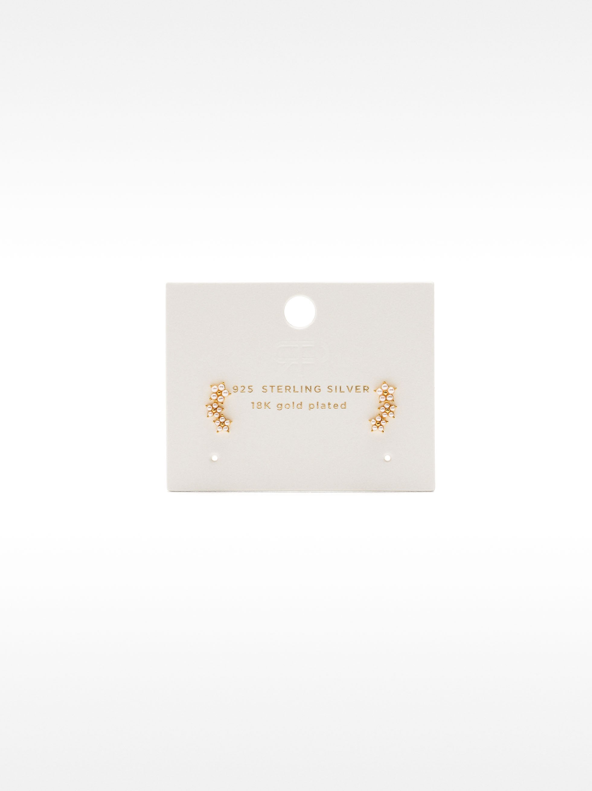 Pendientes Con Circonitas - Plata De Ley 925