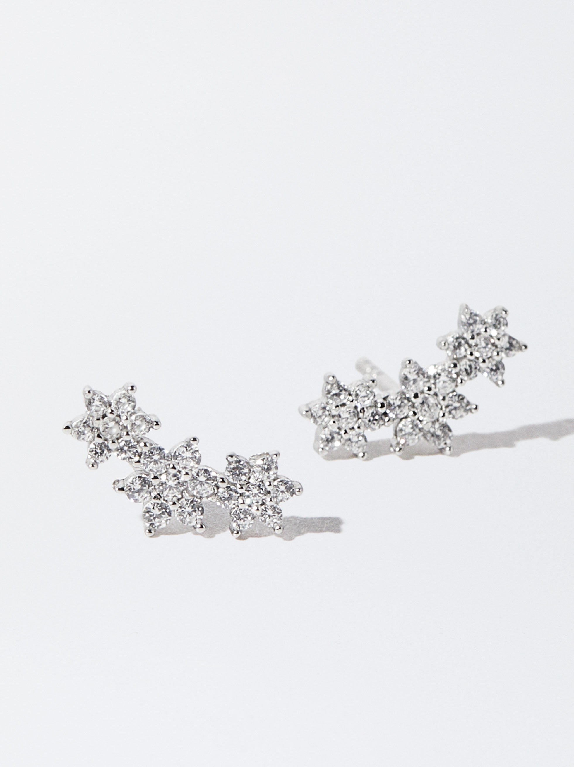 Aretes De Plata 925 Con Circonitas