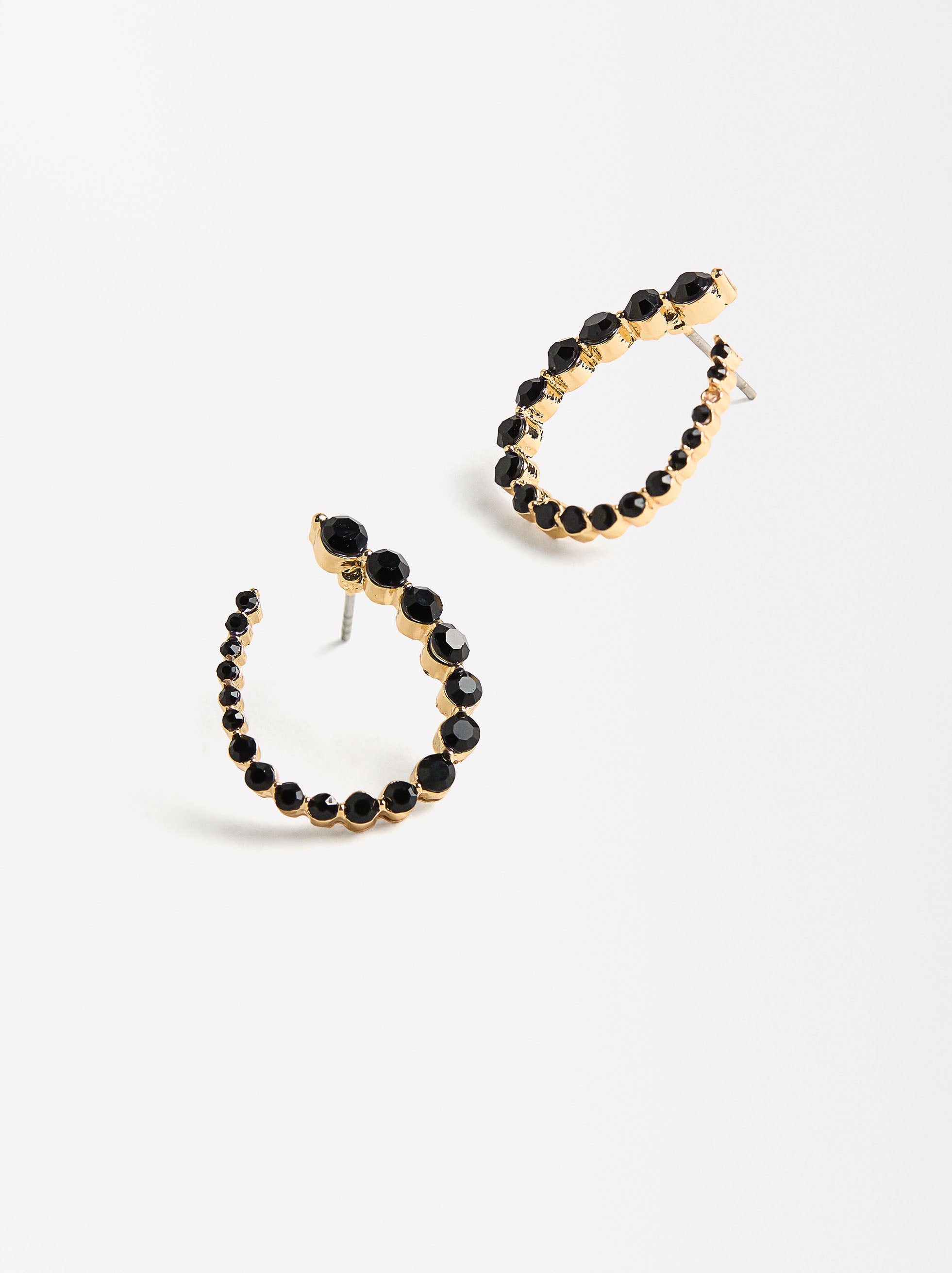 Aretes Abiertos Con Cristales