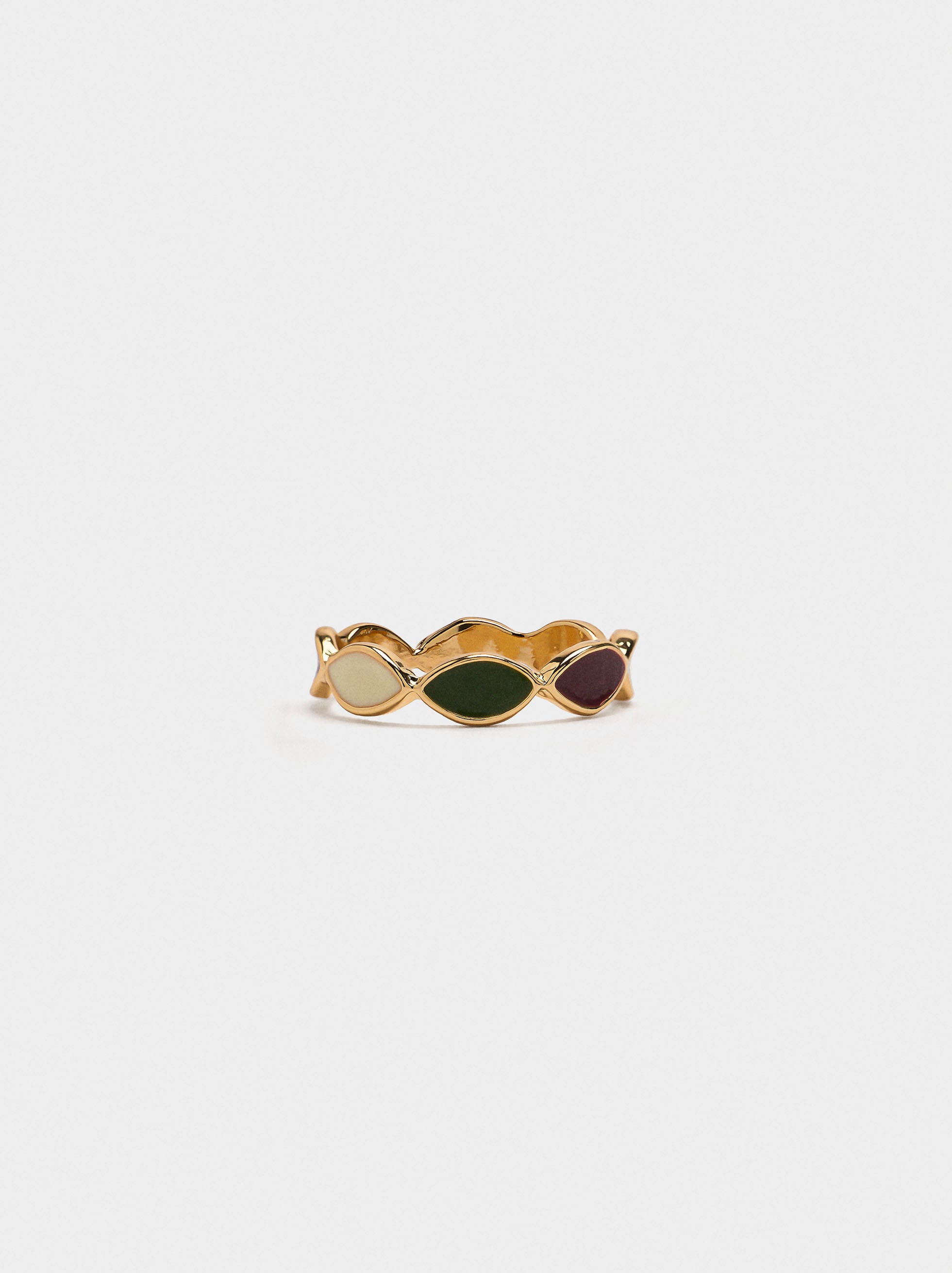 Anillo Con Esmalte
