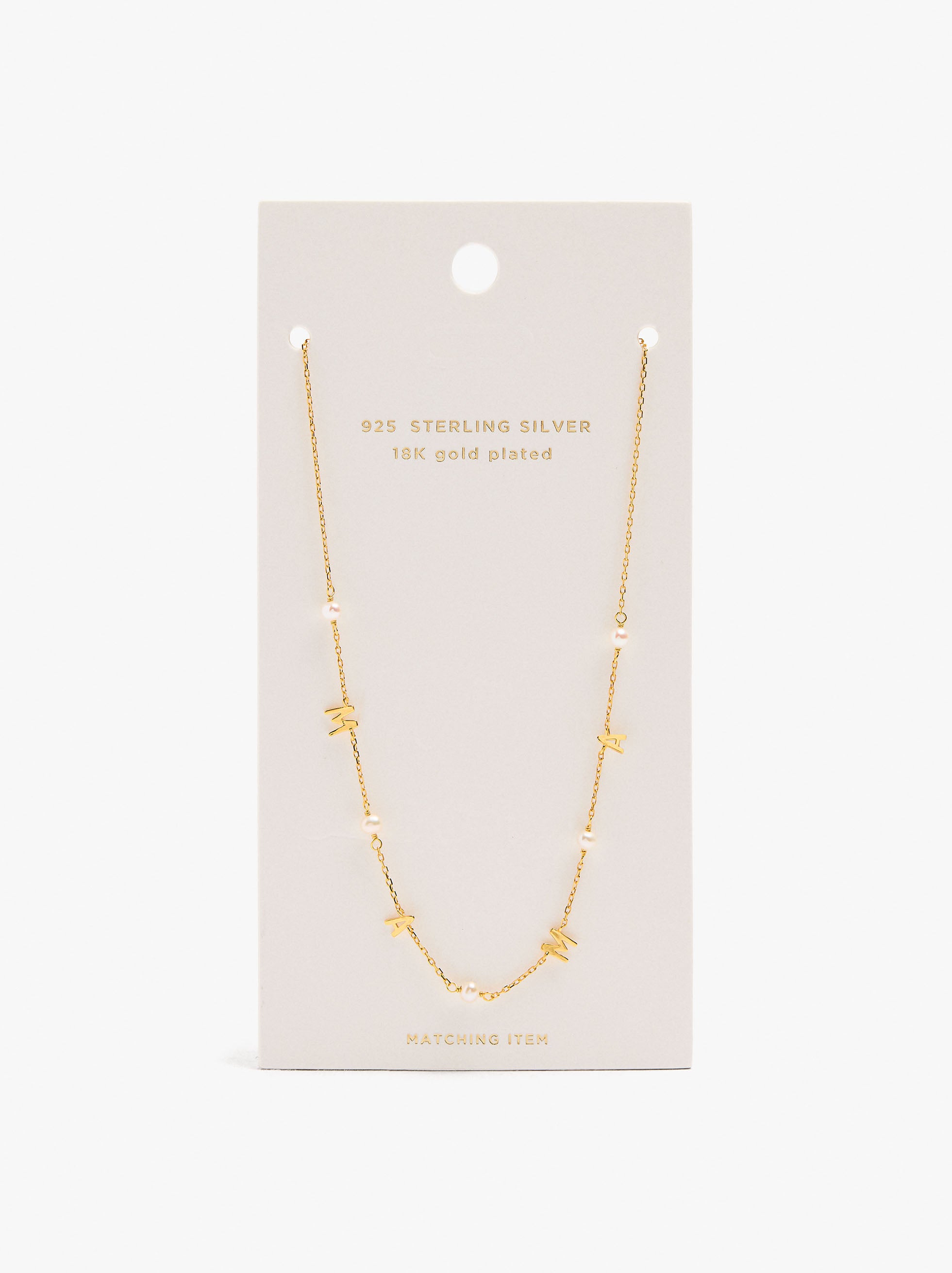 Collar Mama Con Perlas De Agua Dulce - Plata De Ley 925