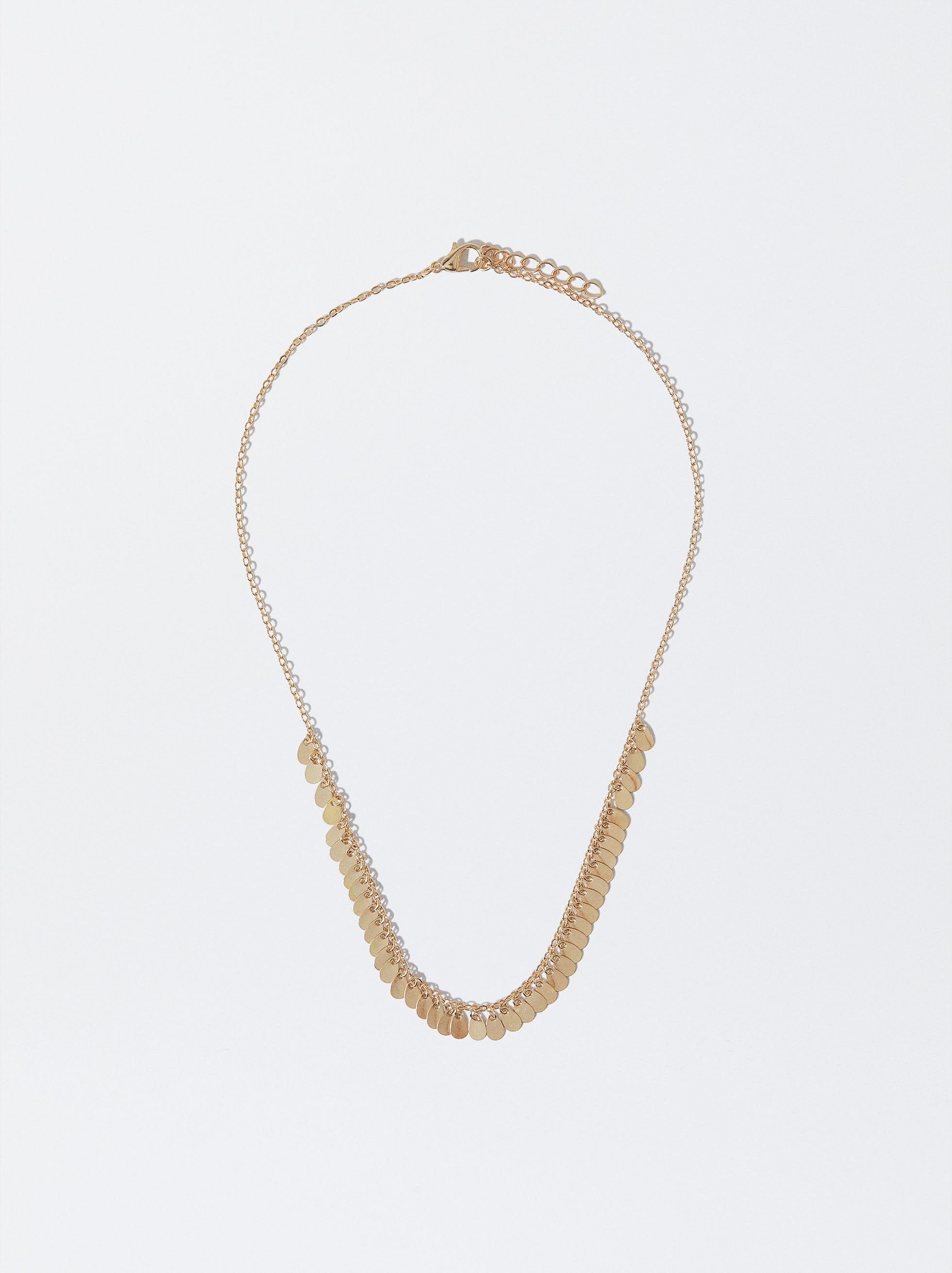 Collar Dorado Con Medallas