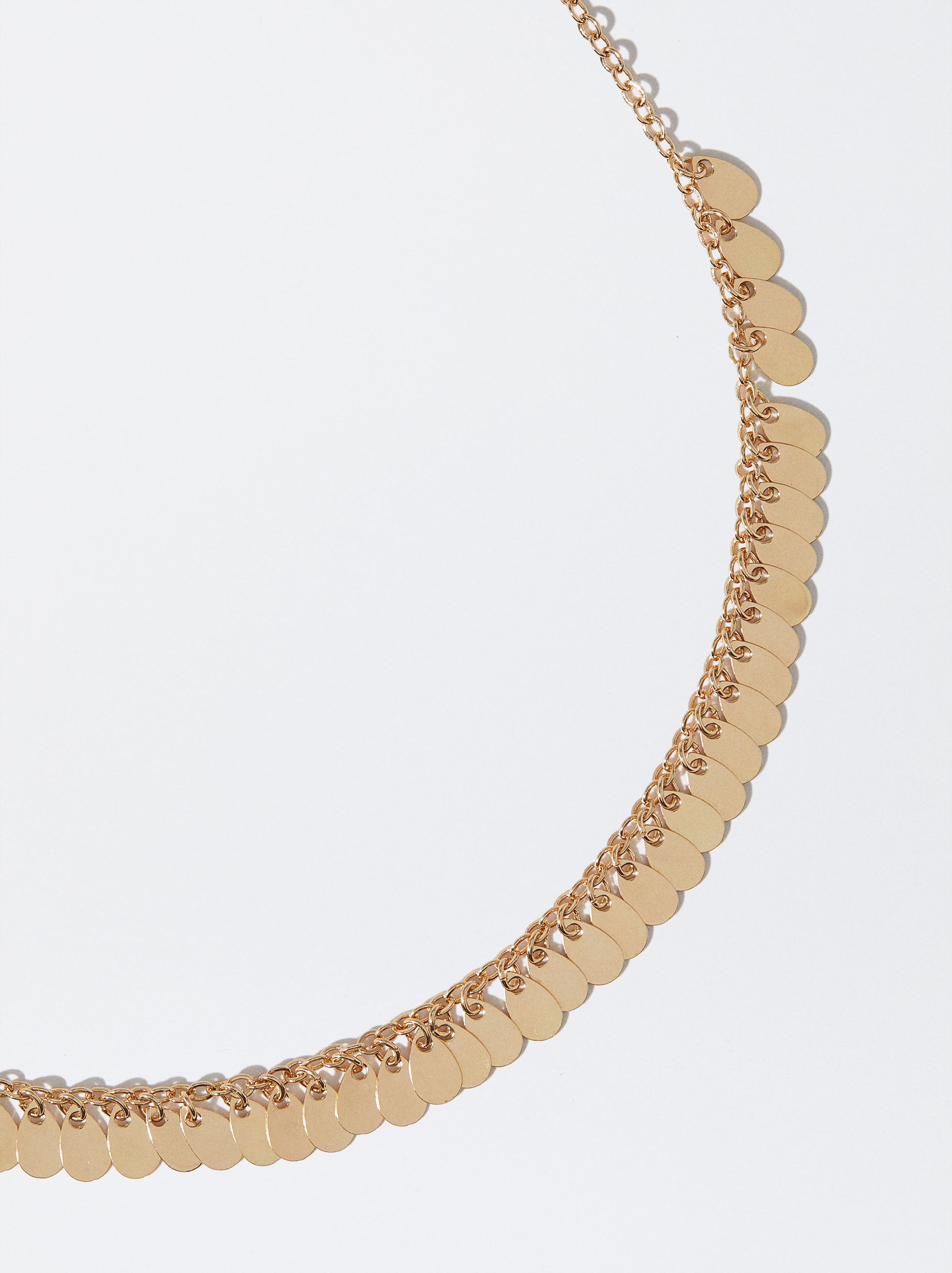 Collar Dorado Con Medallas