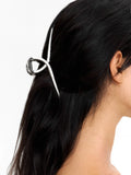 Pinza De Pelo Plateada