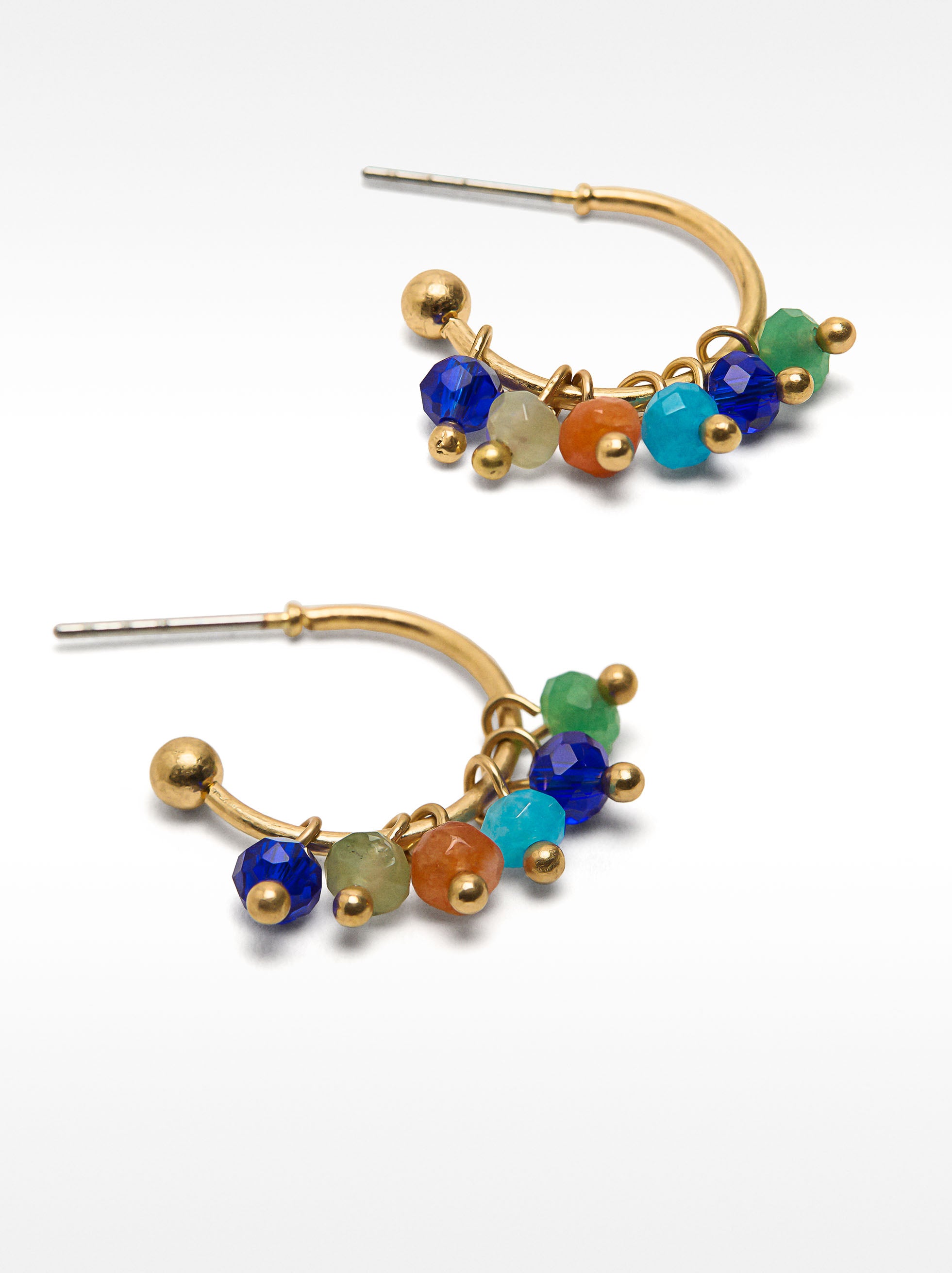 Aretes Abiertos Con Piedras