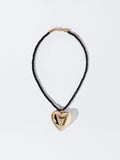 Collar Cordón Corazón