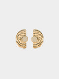 Pendientes Con Resina Efecto Martillado