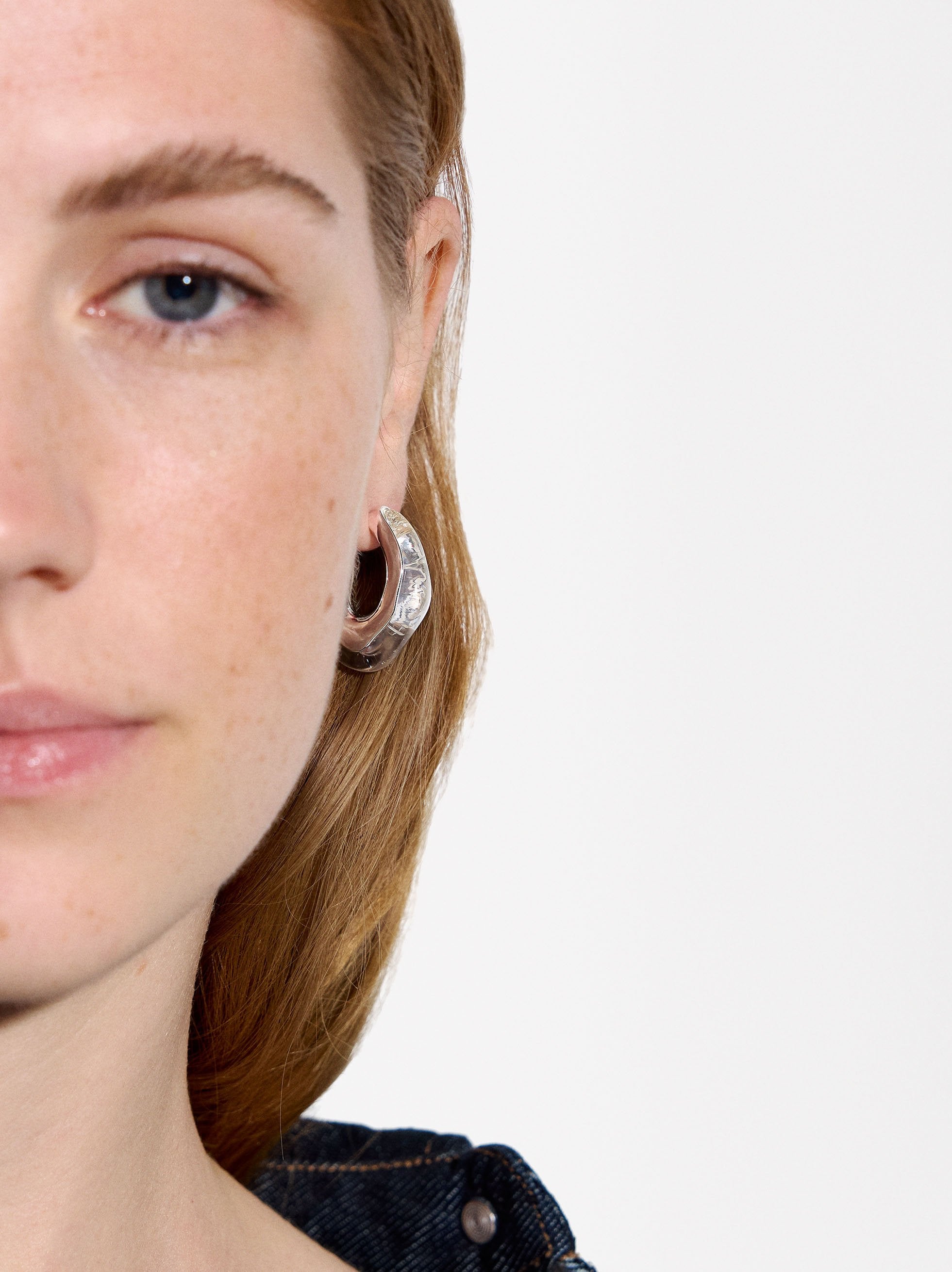 Aretes Abiertos Con Resina