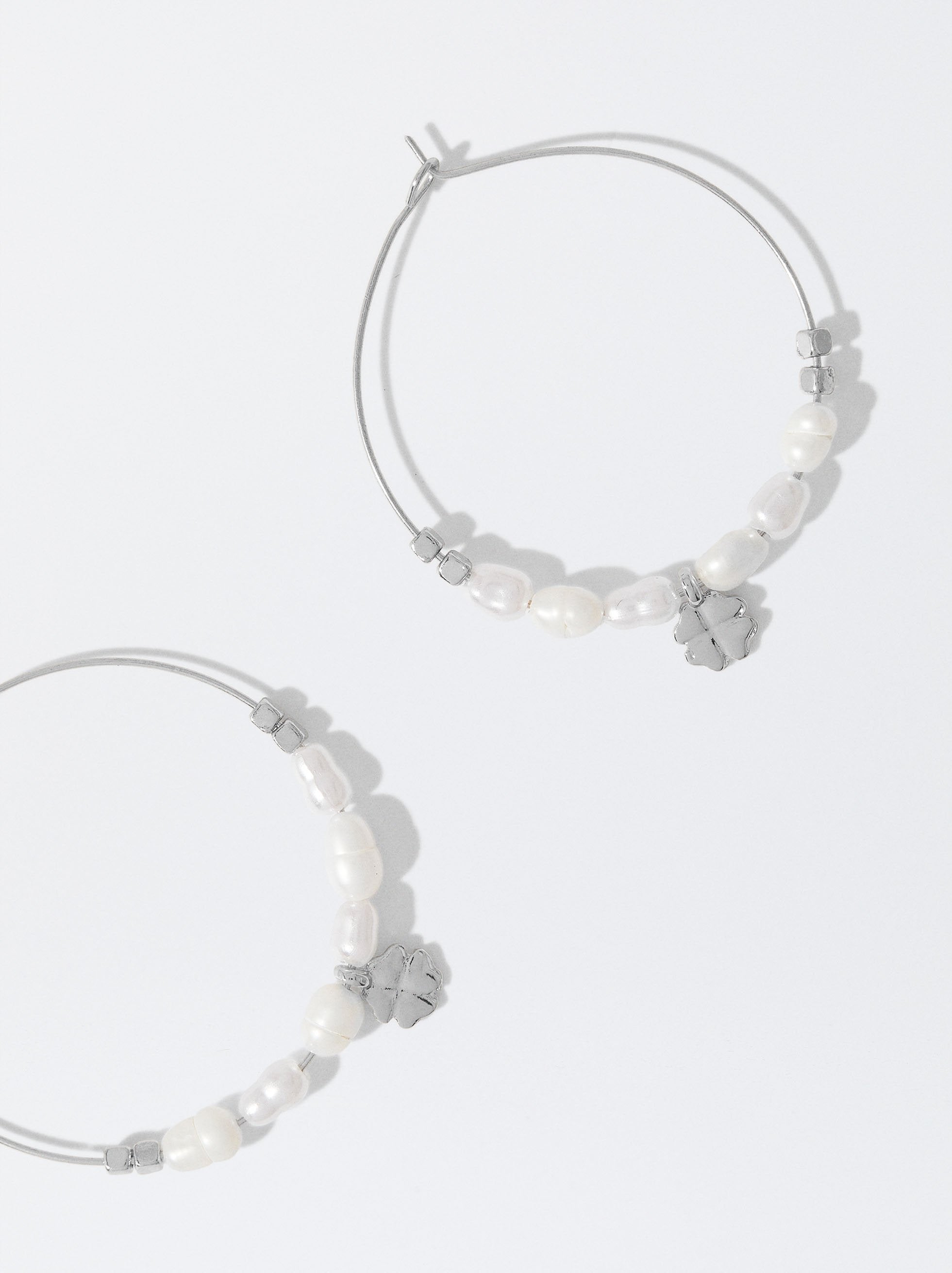 Aretes Con Perlas De Agua Dulce