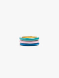 Set De Anillos Con Esmalte