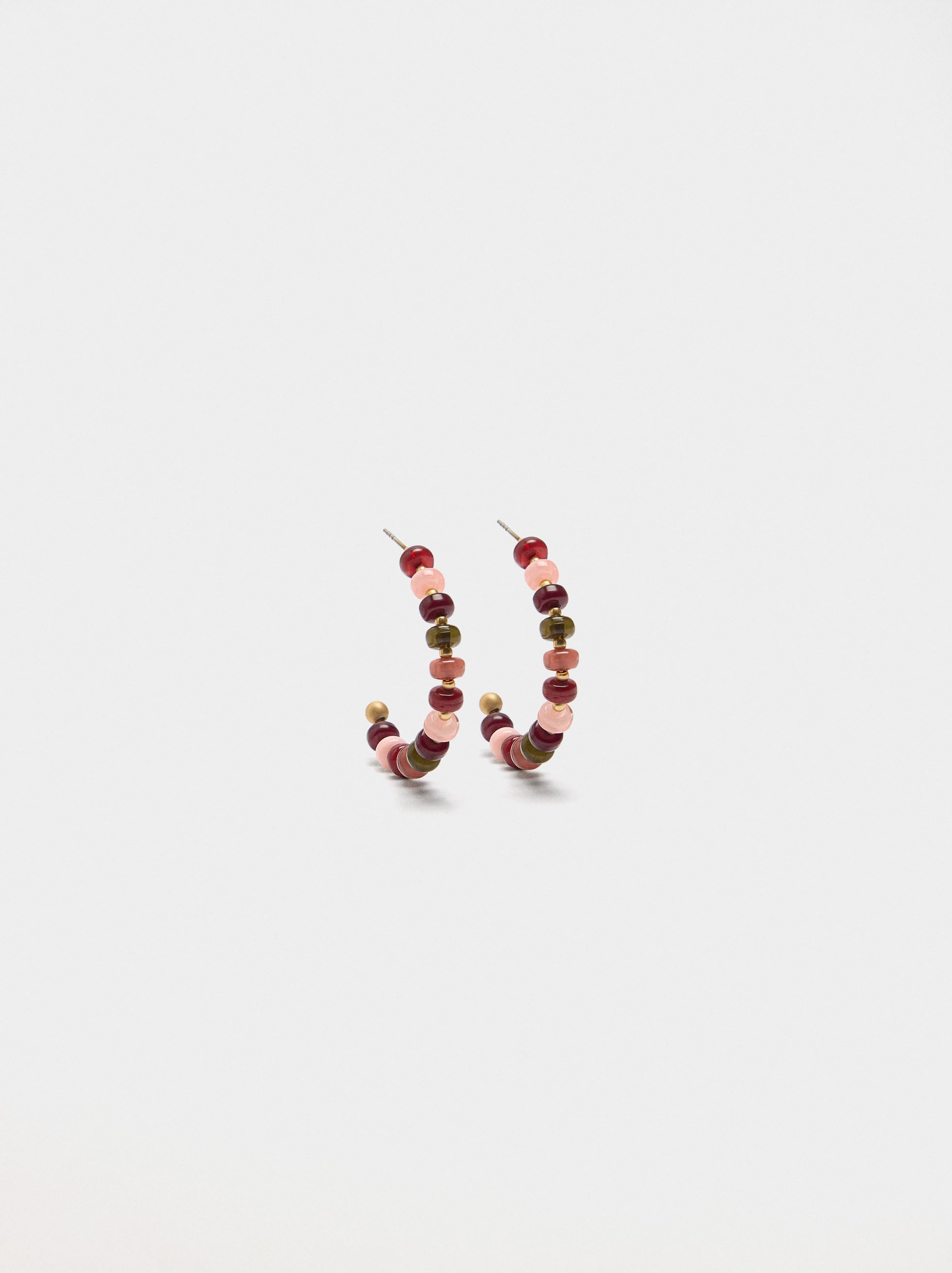 Pendientes De Aro Multicolor