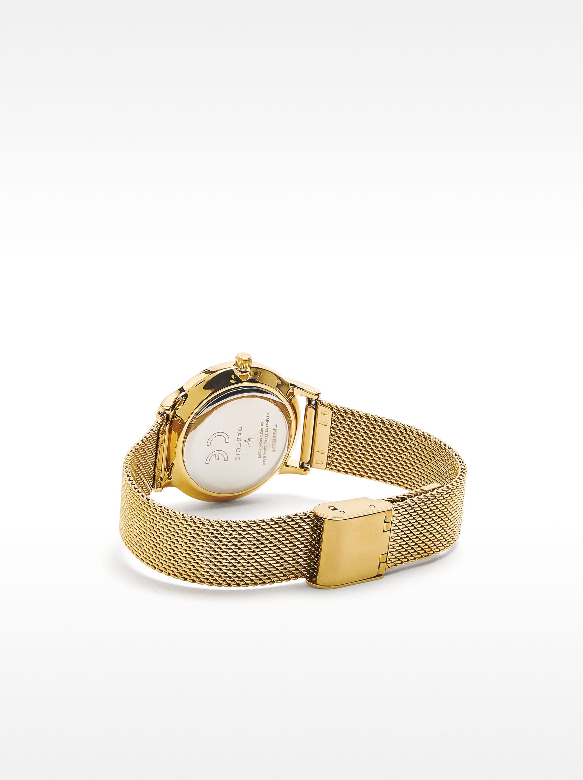 Reloj Pulsera De Malla Metálica De Acero
