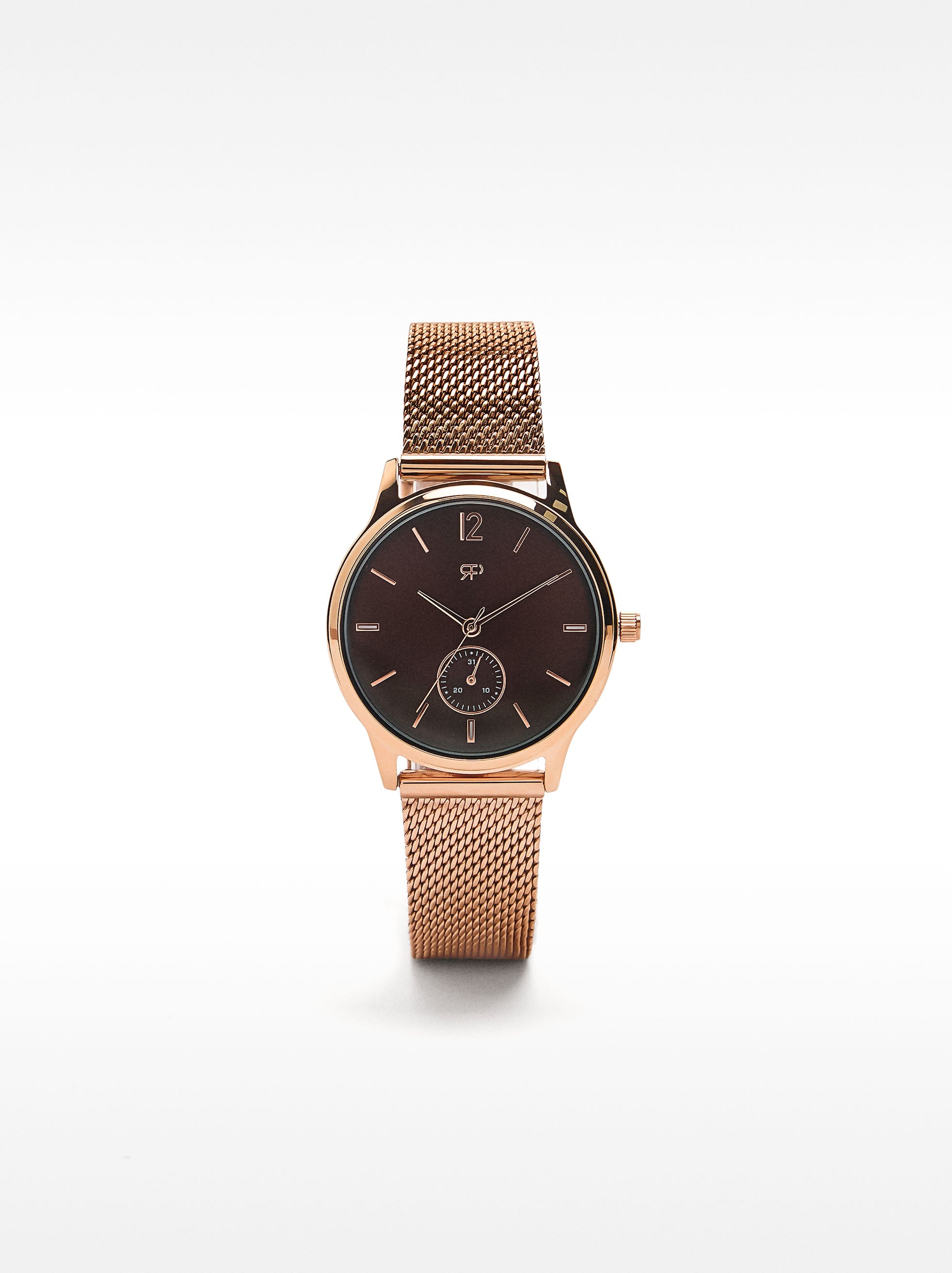 Reloj Pulsera De Malla Metálica De Acero