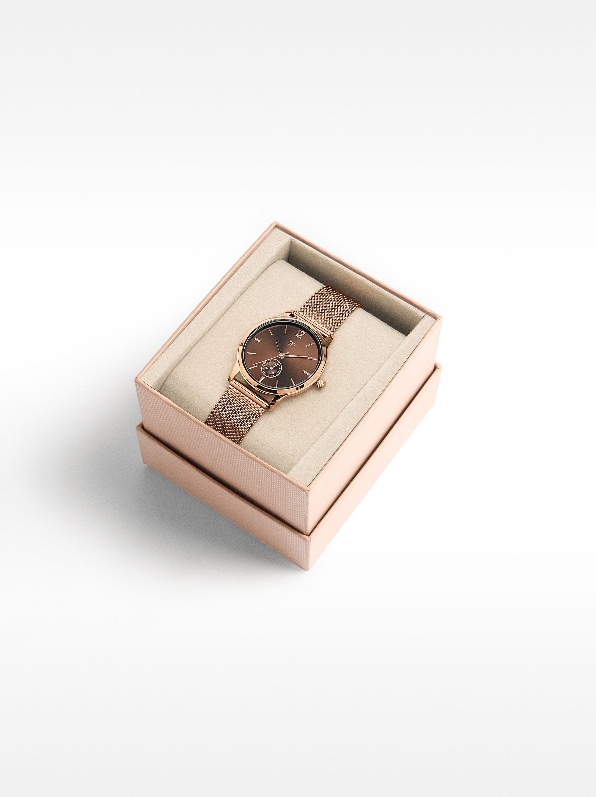 Reloj Pulsera De Malla Metálica De Acero