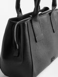 Bolso Tote Con Textura Y Bandolera