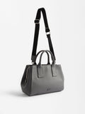 Bolso Tote Con Textura Y Bandolera